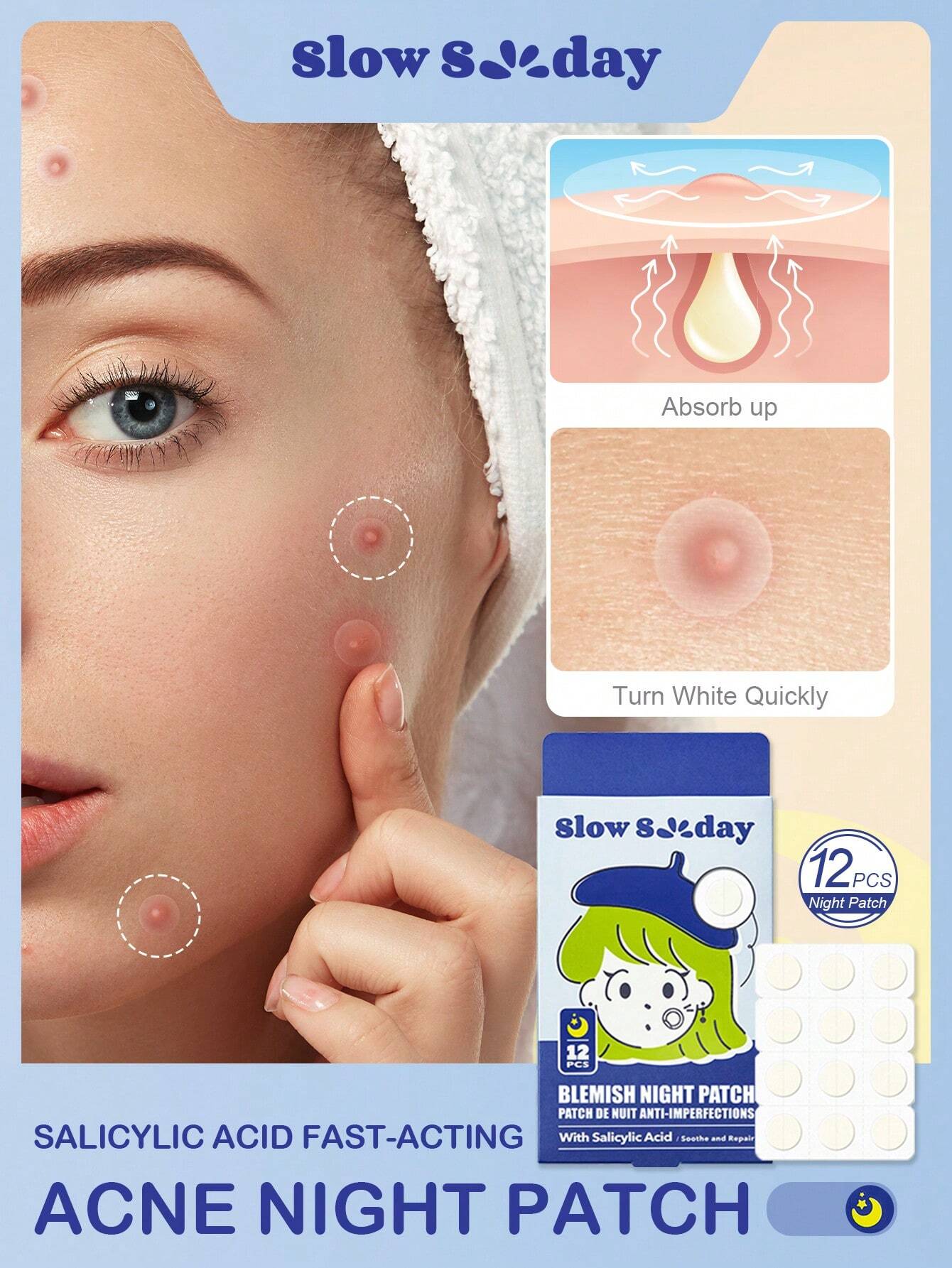 SlowSunday Hydrocolloid Acne Pimple