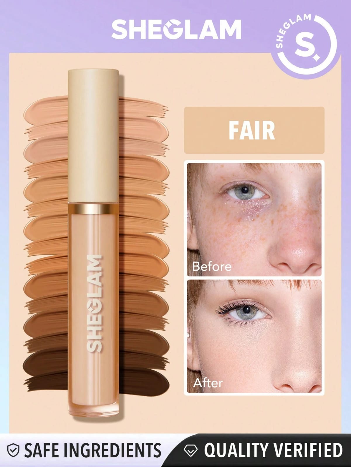 SHEGLAM Full Coverage Concealer (Fair)