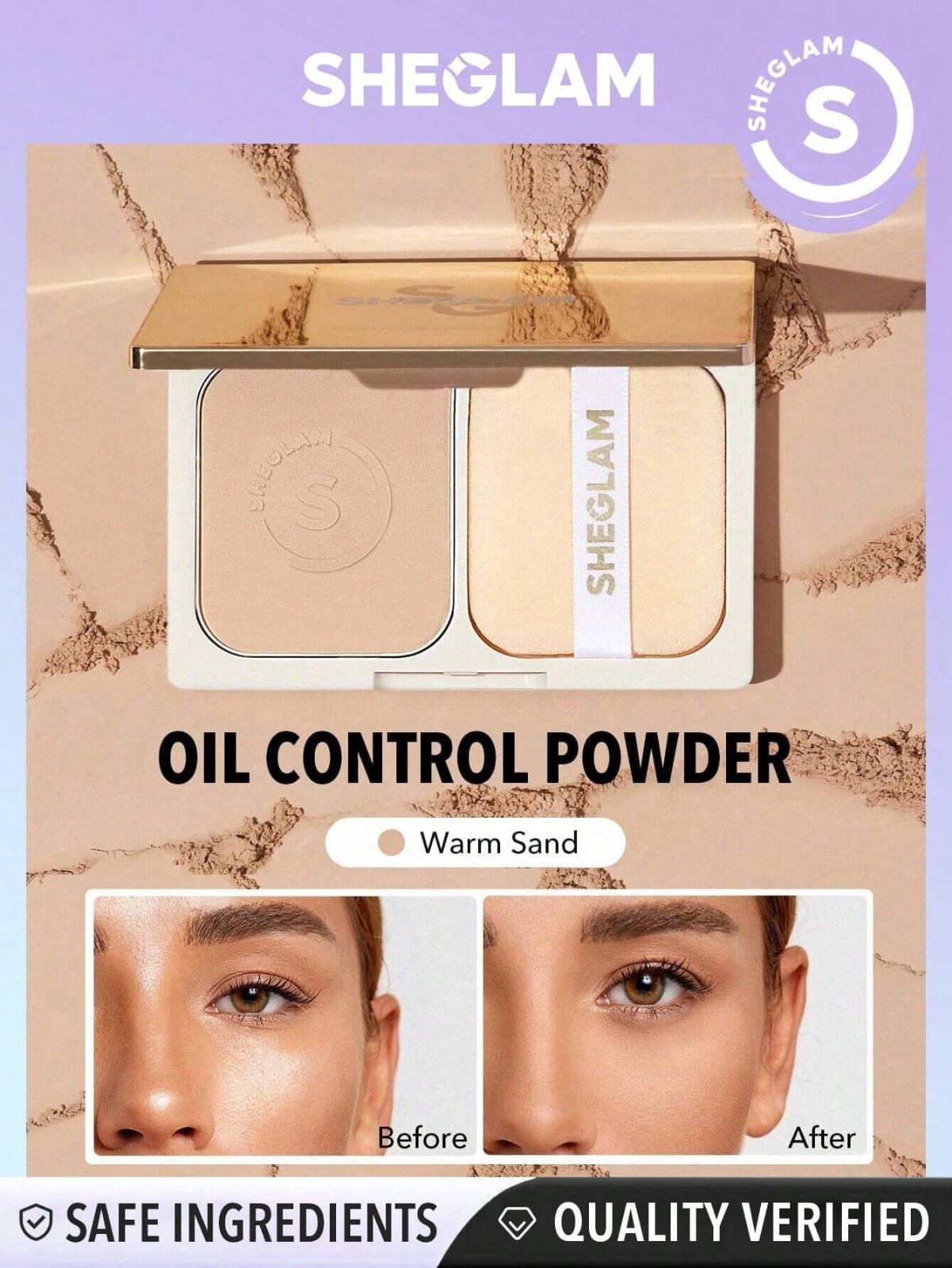 SHEGLAM Oil Control Powder (Warm Sand)