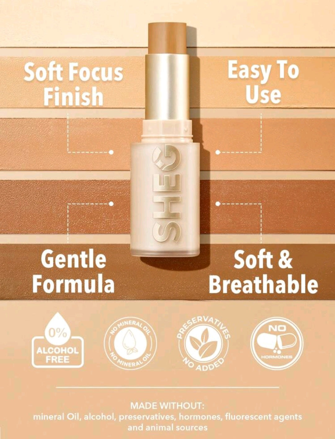 SHEGLAM  Foundation Stick-(Light Medium)