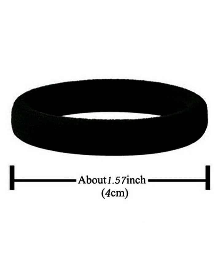 50pcs Black Cloth Elastic Hair